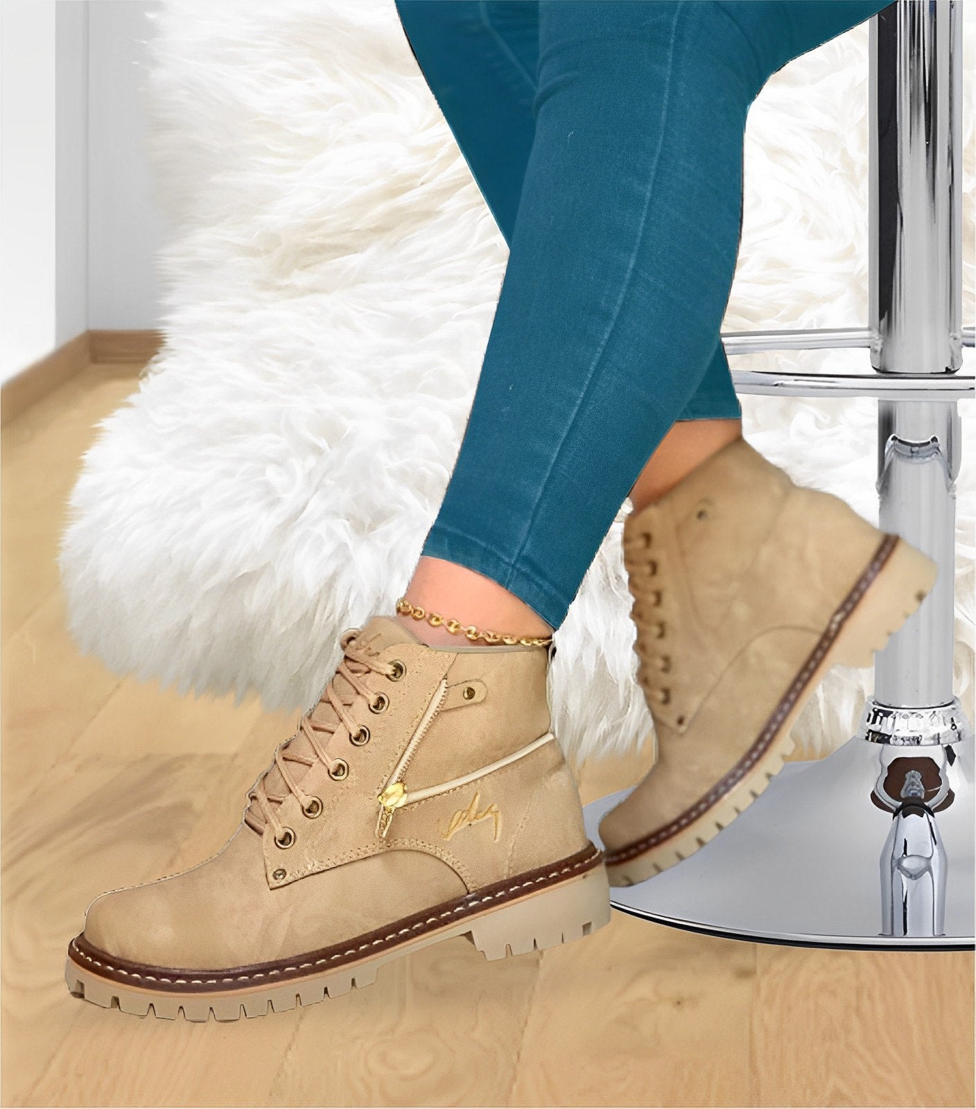Bota Vlz Unisex Beige
